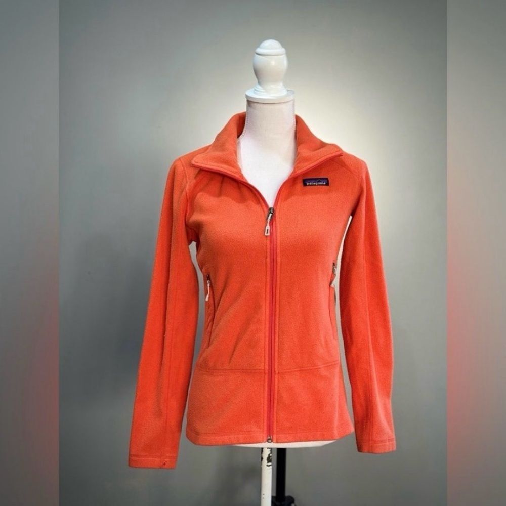 SALE! Women’s Orange Patagonia Full Zip Fleece Size XS VGUC